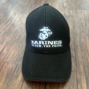 Marines black and white hat